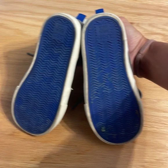 Toddler Grey Corduroy Faux Sherpa side zip high top shoes, GAP KIDS size 9 - Picture 8 of 8